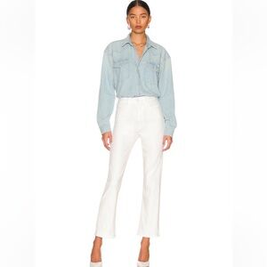 MOTHER Women's Fairest of them all White Ankle jeans, high waisted rider size 29